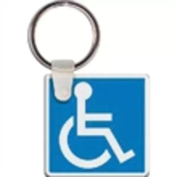 Handicap sign shaped key