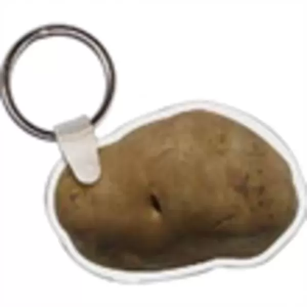 Potato shaped key tag,