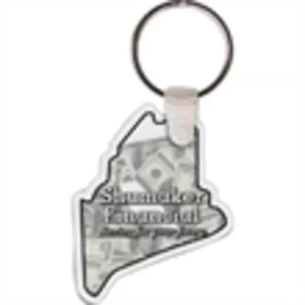 Maine shaped key tag