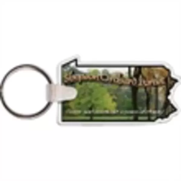 Pennsylvania shaped key tag