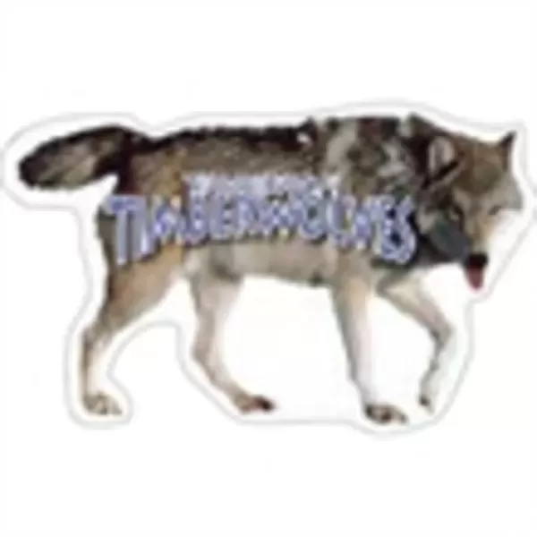 Wolf-shaped thin magnet, 3