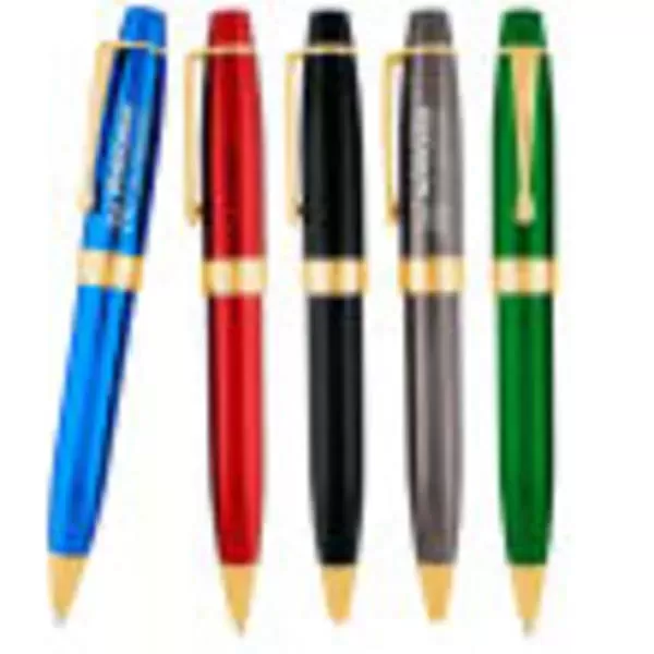 Metal ballpoint pen with