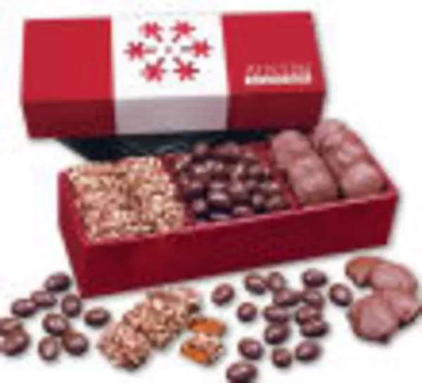 Red gift box with