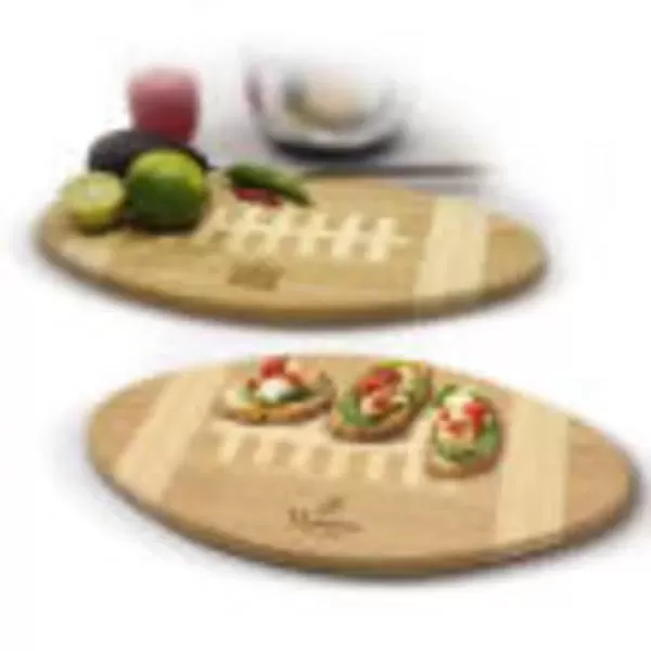 Bamboo football cutting board.