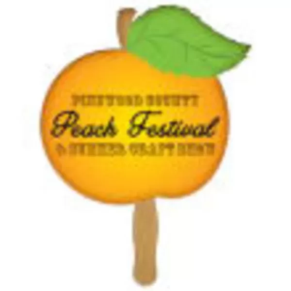 Peach shaped fan made