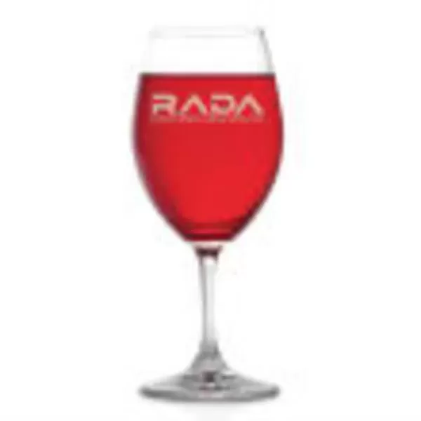 Red wine glass with