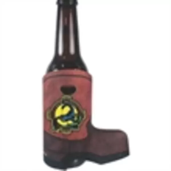 Boot shaped collapsible bottle