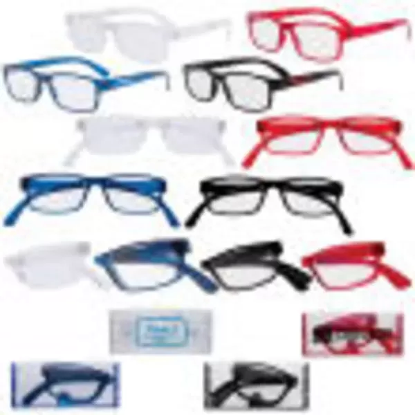 Foldable reading glasses, available