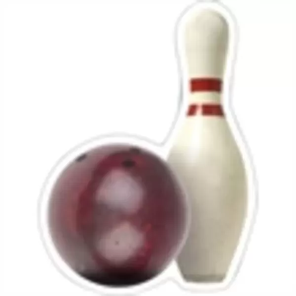 Bowling ball and pin