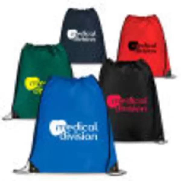 Nylon drawstring backpack with