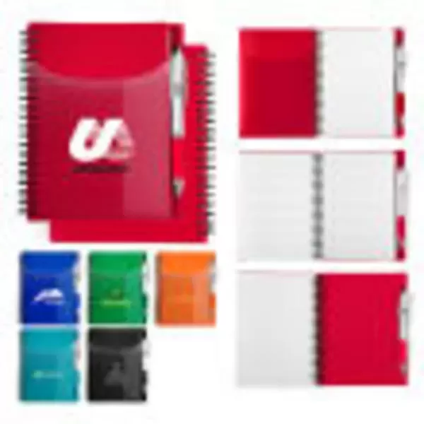 Spiral-bound notebook with 70