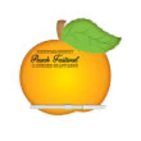 Peach shaped dry erase