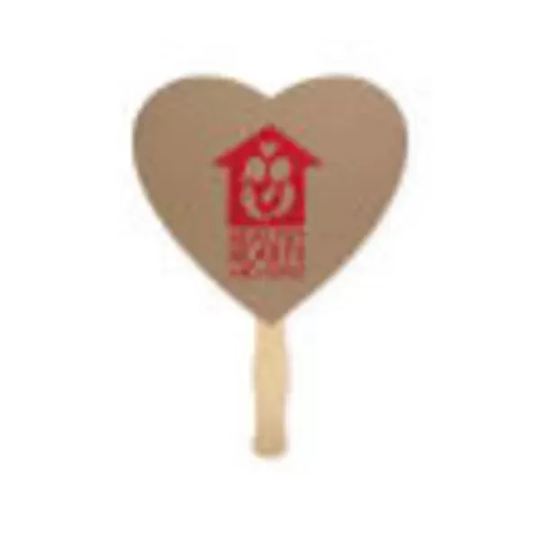 Heart shape hand fan,