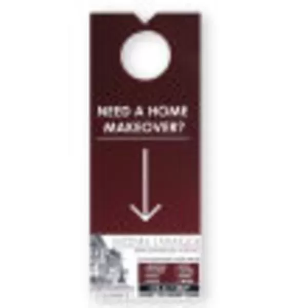 Door hanger with perforated