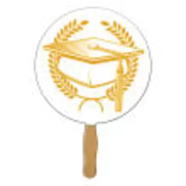 Circle graduation fan made