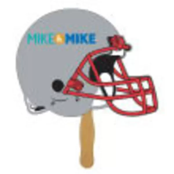 Sports helmet shaped fan