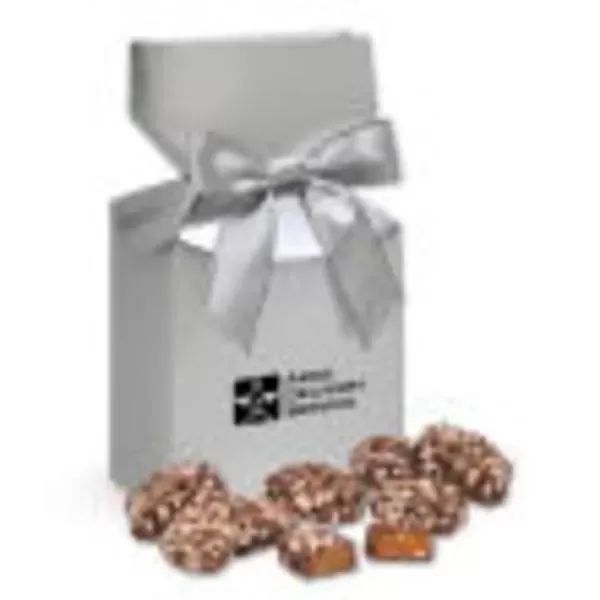 Metallic silver gift box