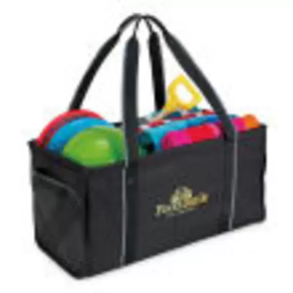 Collapsible utility tote bag