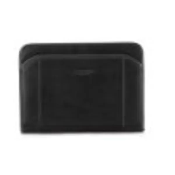 Black leather padfolio with