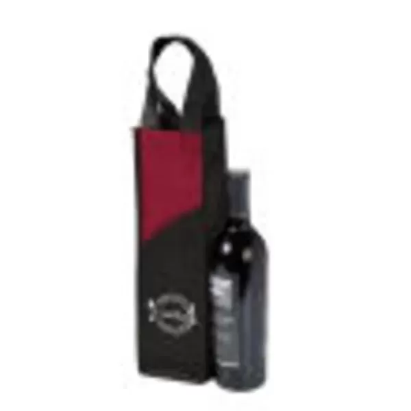 Non-woven two-tone wine tote