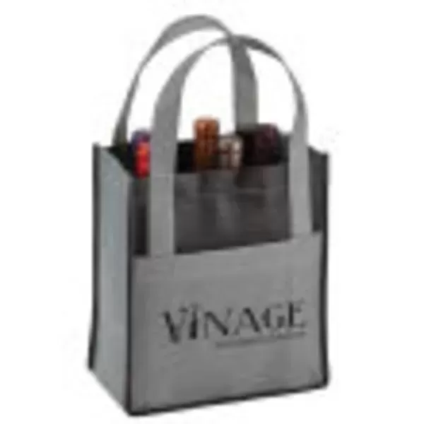 Six-bottle wine tote carrier