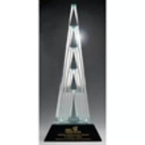 Tower of optical crystal