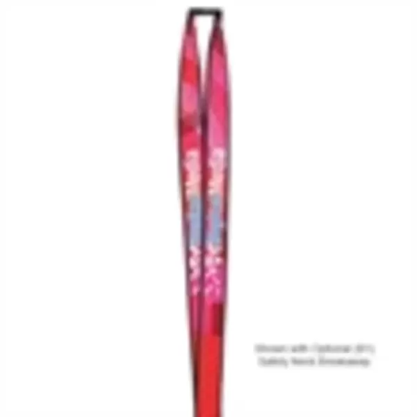 Polyester lanyard with ribbon