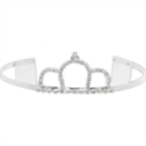 Silver tiara. Imports only.