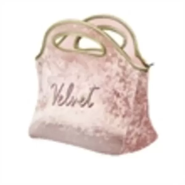 Velvet neoprene lunch bag