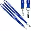 A polyester lanyard with