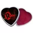 Heart-shaped tin with cherry