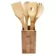 5-piece bamboo kitchen tool