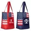 American flag non-woven tote