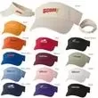 Bio-washed visor with a