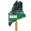 Maine State Shape Hand