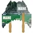 Maine State Shape Hand