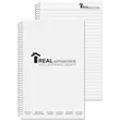 Stenographer notebook with clear