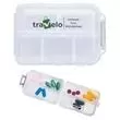 Travel pill container key