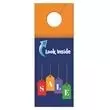 Door hanger with pocket.