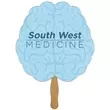 Brain shaped hand fan