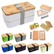 Double-tier stackable bento lunch