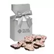 Metallic silver gift box