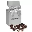 Metallic silver gift box