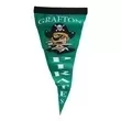 Customizable fabric pennant woven