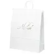 White kraft paper shopper