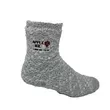 Fuzzy crew sock made