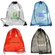 Clear backpack with drawstring