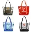 Clear tote with zipper