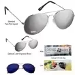 Color Mirrored Aviator Sunglasses.