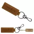 Crazy horse leather keytag